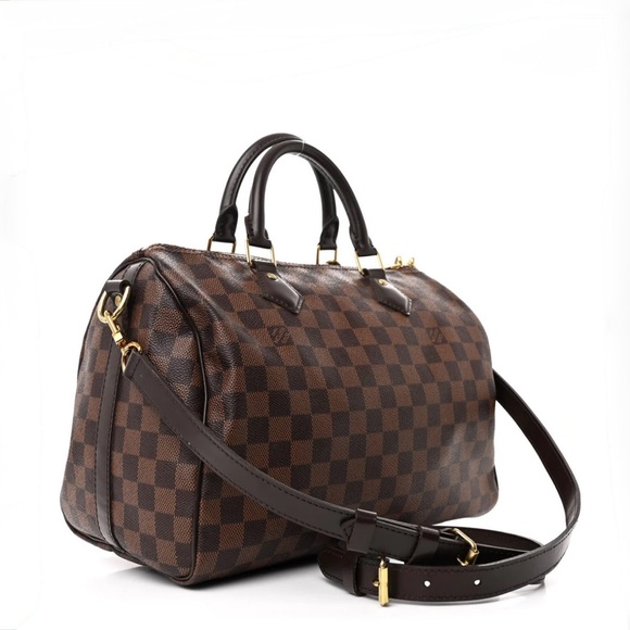 LOUIS VUITTON Damier Ebene Speedy Bandouliere 30 - Picture 9 of 13